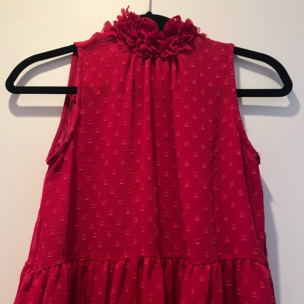 Zara Red Floral Top - Picture 4 of 4
